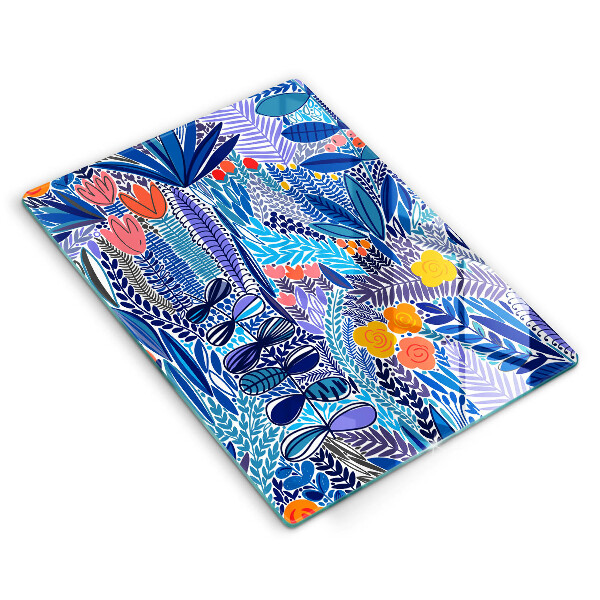 Glass worktop saver Painted meadow