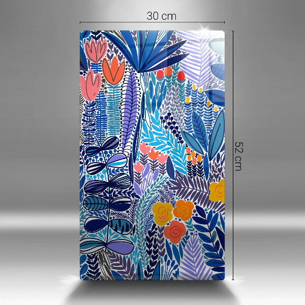 Glass worktop saver Painted meadow