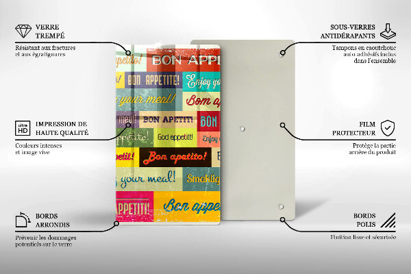 Cutting board Enjoy your meal transcriptions