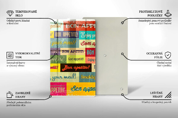 Cutting board Enjoy your meal transcriptions