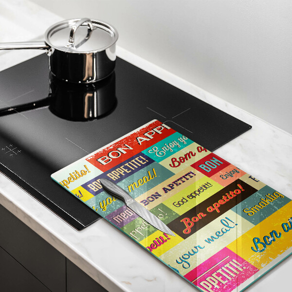 Cutting board Enjoy your meal transcriptions