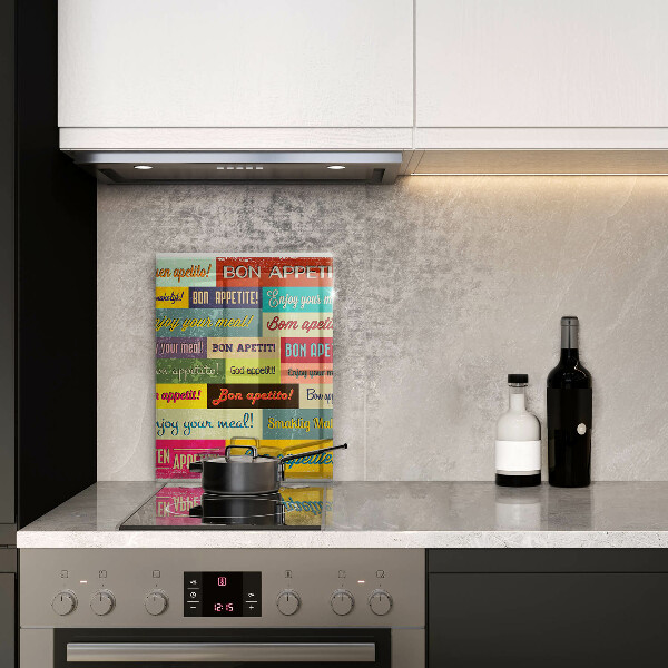 Cutting board Enjoy your meal transcriptions