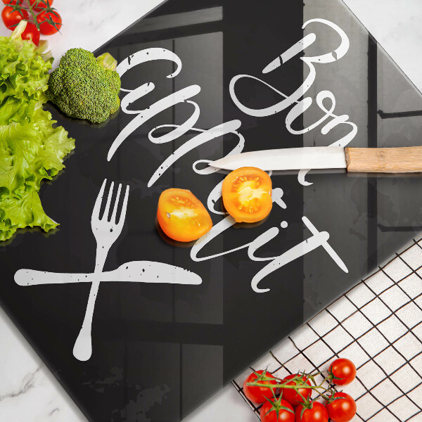 Cutting board The inscription Bon Appetit