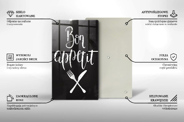 Cutting board The inscription Bon Appetit