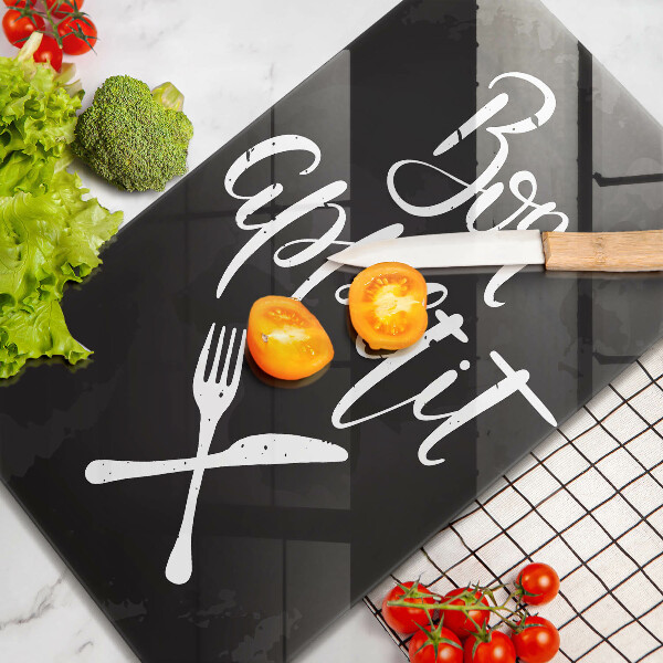 Cutting board The inscription Bon Appetit