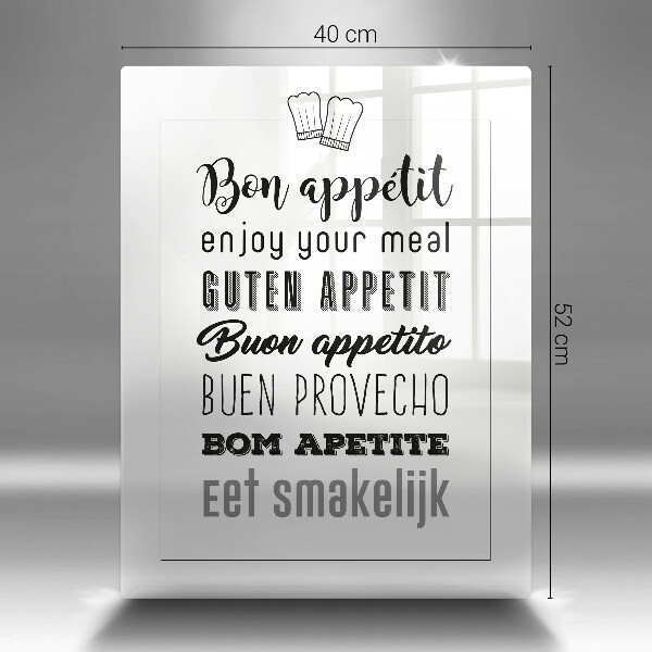 Cutting board Kitchen inscription, sentence