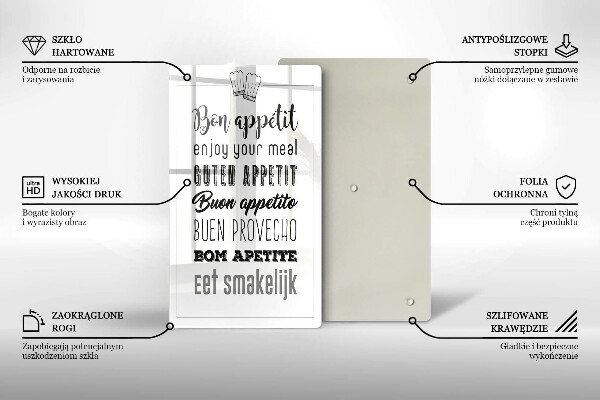 Cutting board Kitchen inscription, sentence