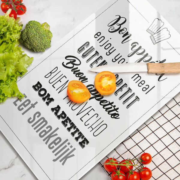 Cutting board Kitchen inscription, sentence
