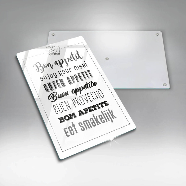 Cutting board Kitchen inscription, sentence