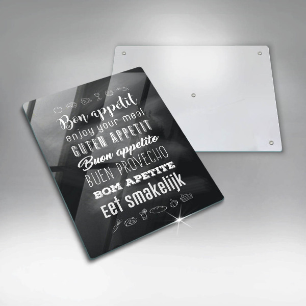 Cutting board Kitchen inscription, sentence