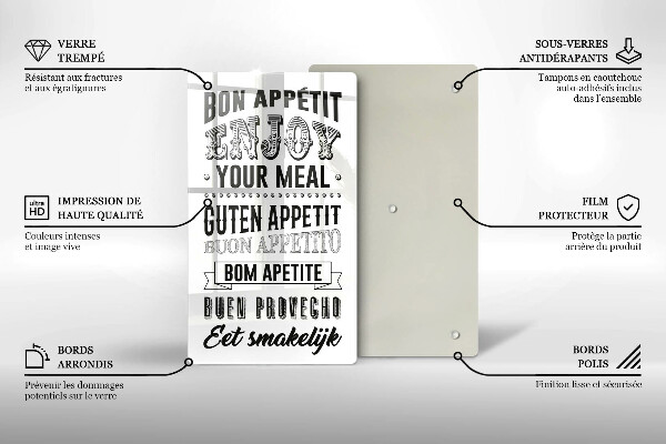 Cutting board Inscription to the kitchen, sentence