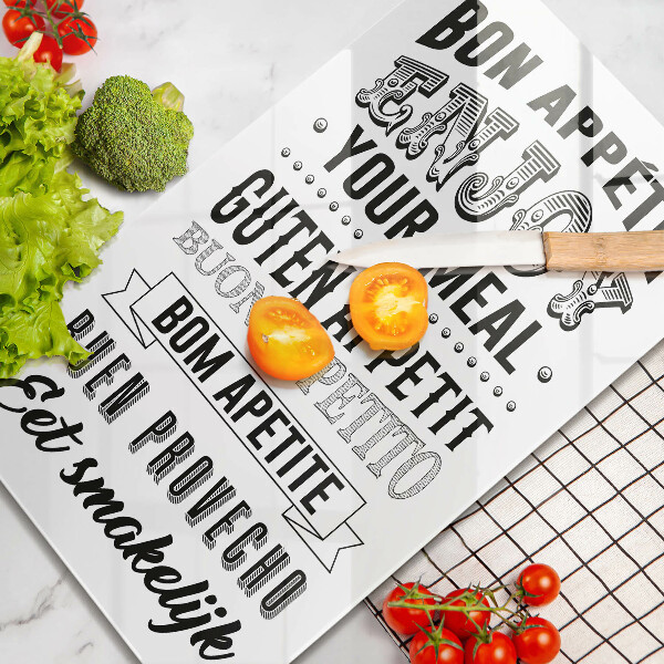 Cutting board Inscription to the kitchen, sentence