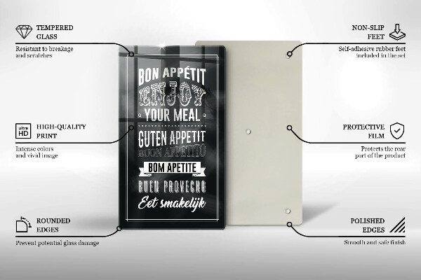 Cutting board Inscription to the kitchen, sentence