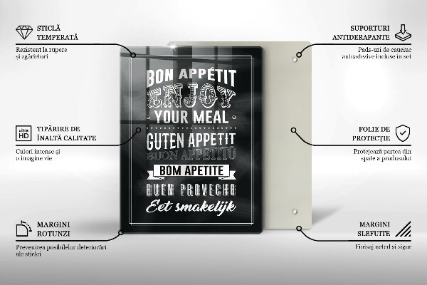 Cutting board Inscription to the kitchen, sentence