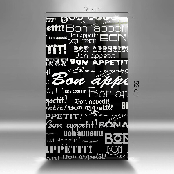 Cutting board Kitchen text Bon Appetit