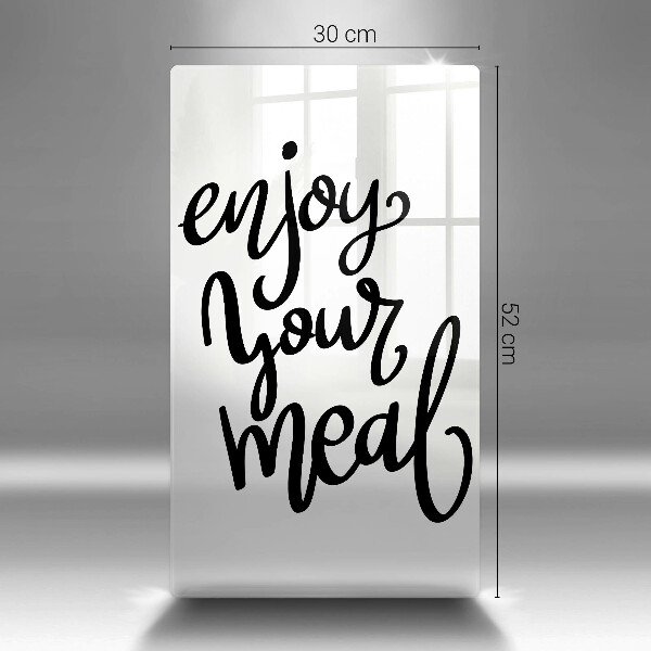 Glass worktop saver The inscription Enjoy Yout Meal