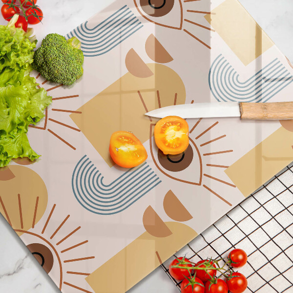 Cutting board Boho pattern eyes