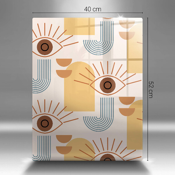 Cutting board Boho pattern eyes
