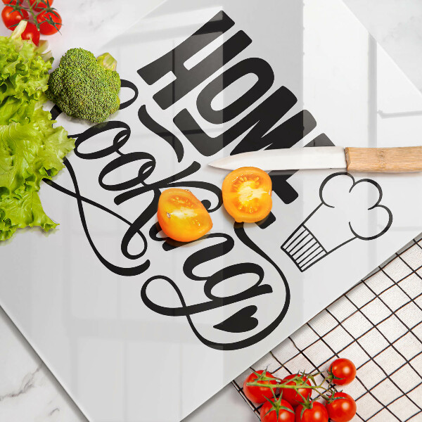 Cutting board Home Cooking inscription