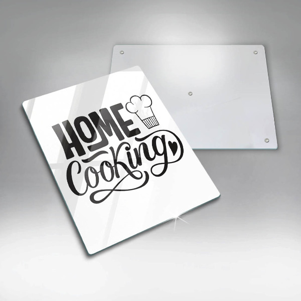 Cutting board Home Cooking inscription