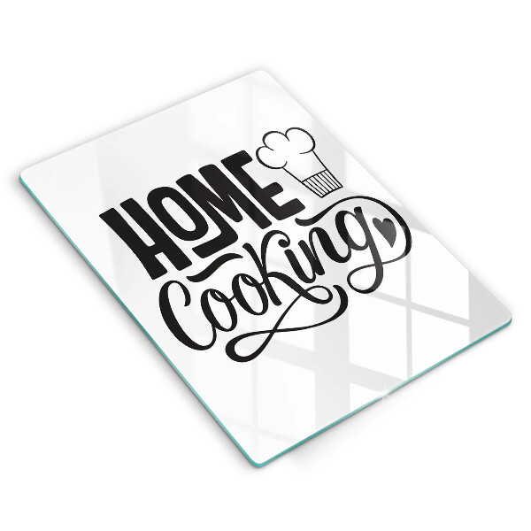 Cutting board Home Cooking inscription