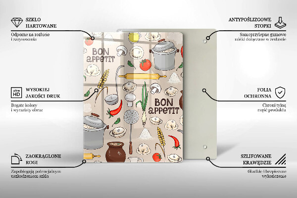 Glass worktop saver Kitchen illustration