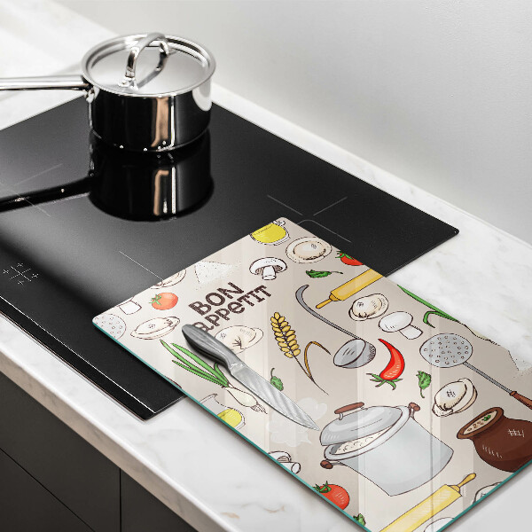 Glass worktop saver Kitchen illustration