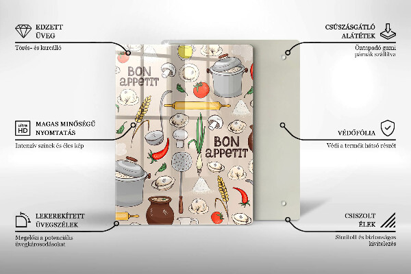 Glass worktop saver Kitchen illustration