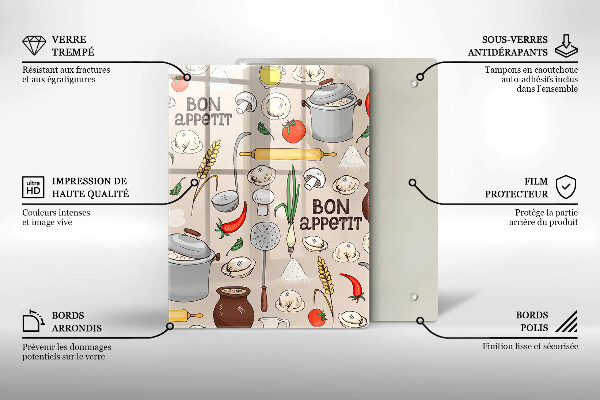 Glass worktop saver Kitchen illustration