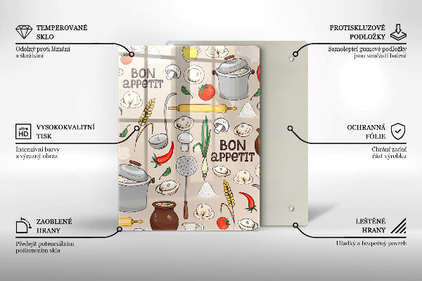 Glass worktop saver Kitchen illustration