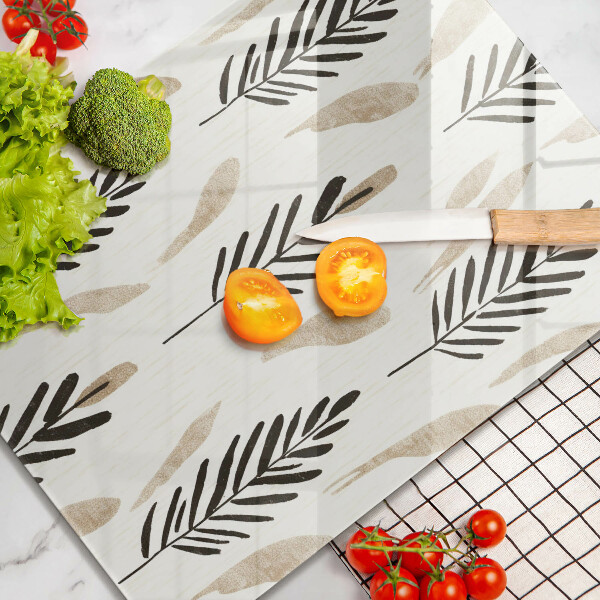 Glass worktop saver Boho plants