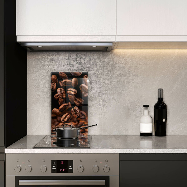 Glass worktop saver Brown coffee beans