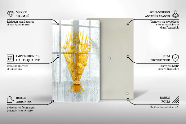 Glass worktop saver Pasta