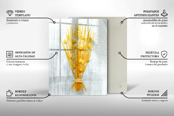 Glass worktop saver Pasta