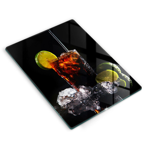 Glass worktop saver An earthly drink with ice