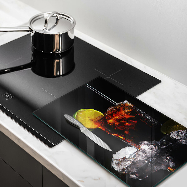 Glass worktop saver An earthly drink with ice