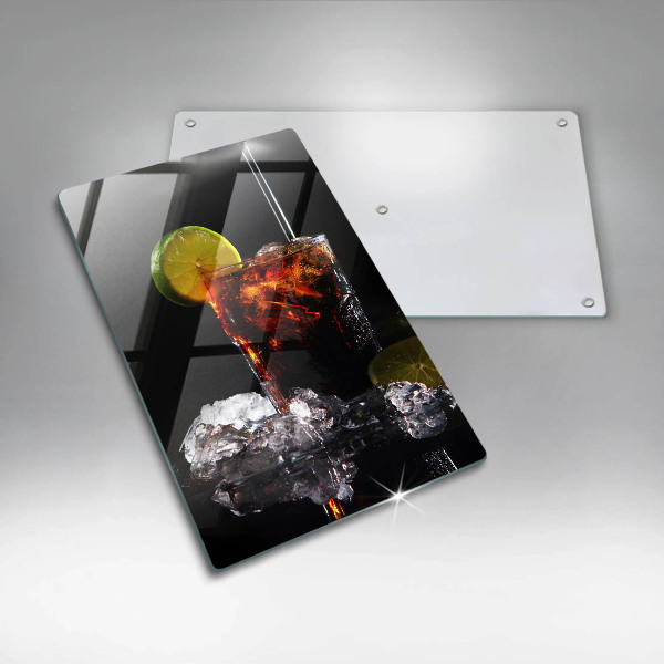 Glass worktop saver An earthly drink with ice