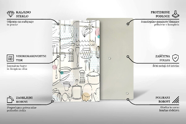 Glass worktop saver Kitchen accessories