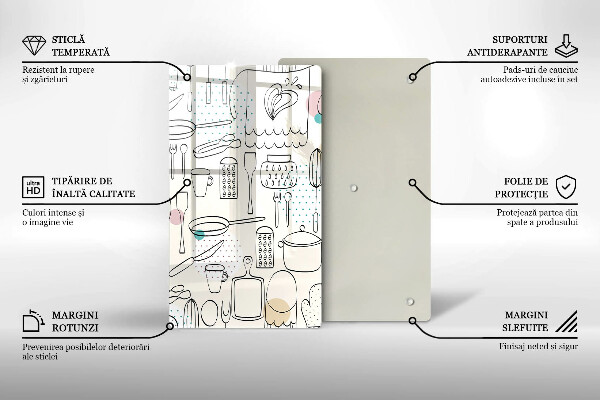 Glass worktop saver Kitchen accessories