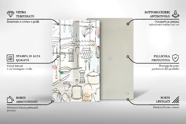 Glass worktop saver Kitchen accessories