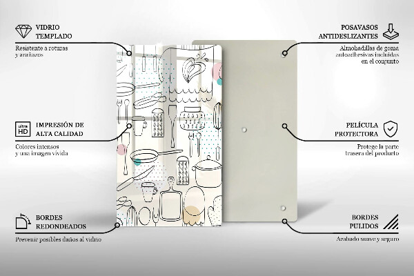Glass worktop saver Kitchen accessories