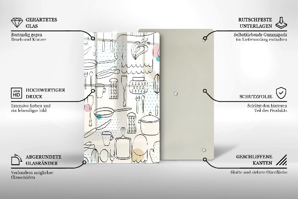 Glass worktop saver Kitchen accessories
