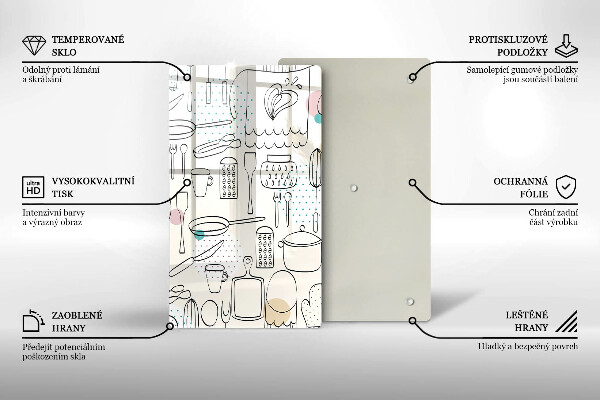 Glass worktop saver Kitchen accessories