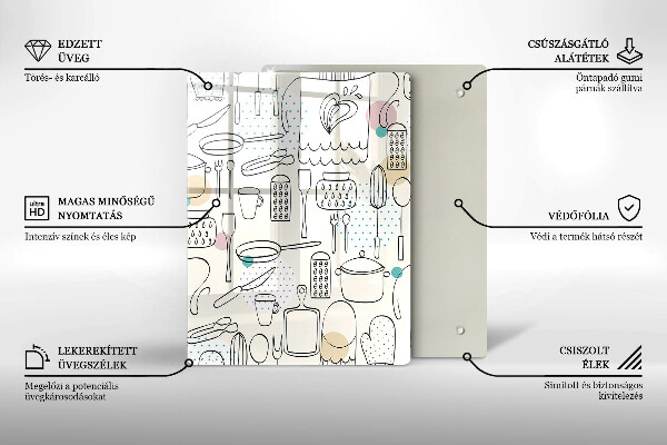Glass worktop saver Kitchen accessories