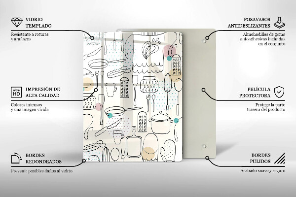 Glass worktop saver Kitchen accessories