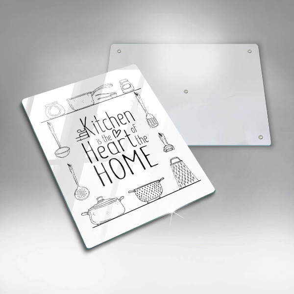 Glass worktop saver Inscription, sentence