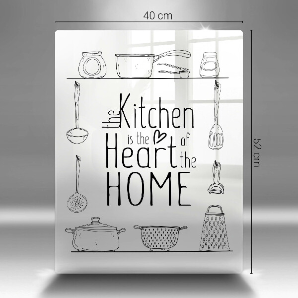 Glass worktop saver Inscription, sentence