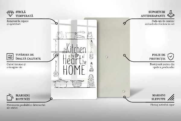 Glass worktop saver Inscription, sentence