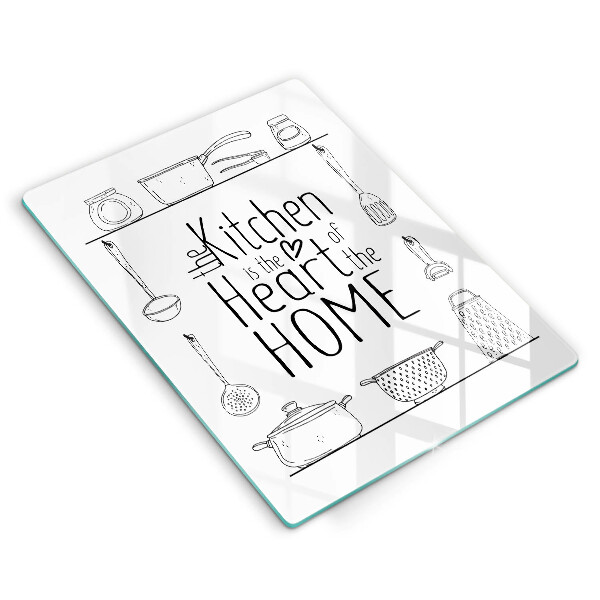 Glass worktop saver Inscription, sentence