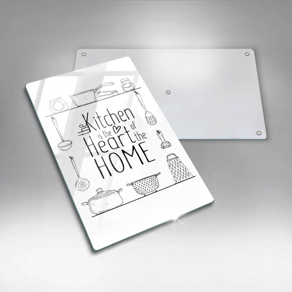 Glass worktop saver Inscription, sentence